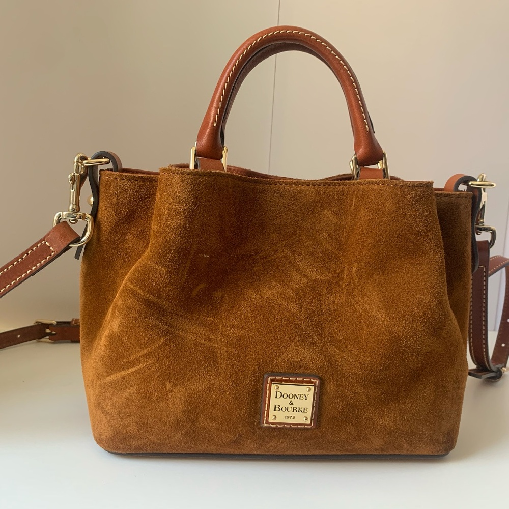 Dooney & Bourke Suede Mini Barlow Satchel Bag